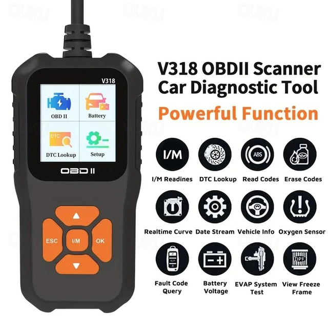 Obd Car Scanner Diagnose Vehicle Faults Instantly With Color Screen