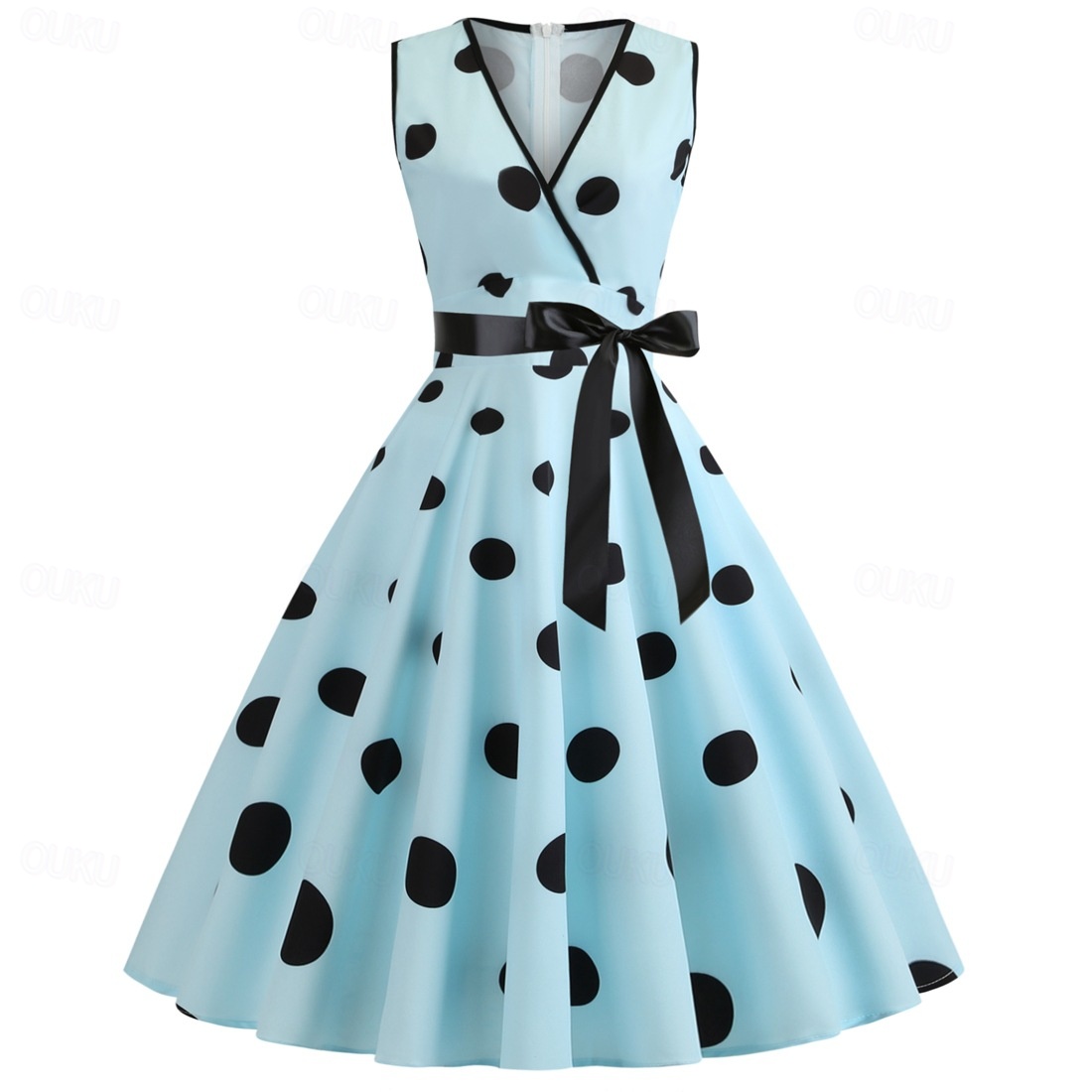 Polka Dots Retro Vintage 1950s Grease Outfits Flapper Dress Swing Dress  Polka Dot Fancy Dress Women's Masquerade Casual Daily Adults' Dress  Homecoming Dresses 2026 - kr. 259