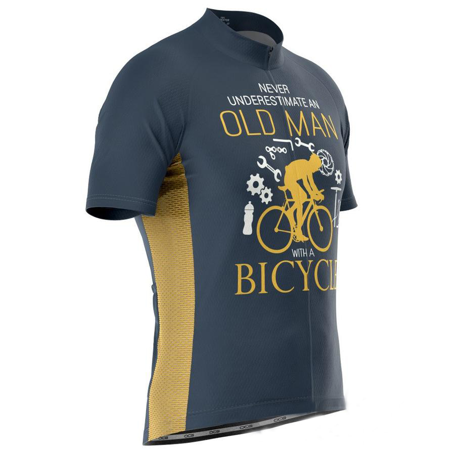 Pull Cyclisme Homme Performance – Manches Courtes, Jaune, Demi-fermeture éclair – Taille L, Occasion