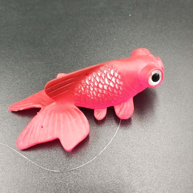 3 stuks gouden, oranje kunstmatige aquariumornamenten - nepvissen, bewegende decoratie voor aquarium thematische ornamenten en aquariumdecor