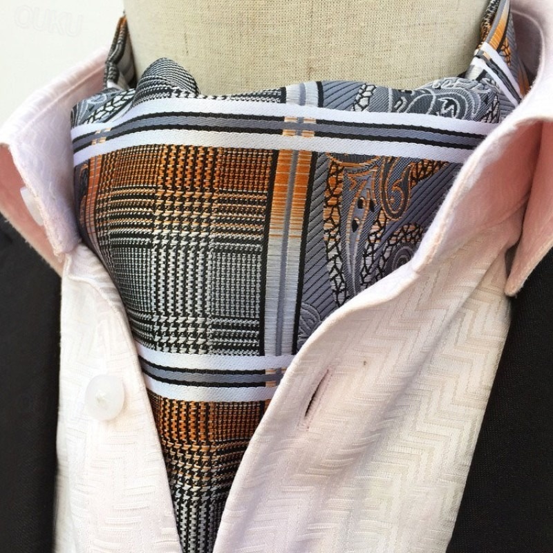 Cravatta da uomo e ascugamano da taschno. Cravatte jacquard formal