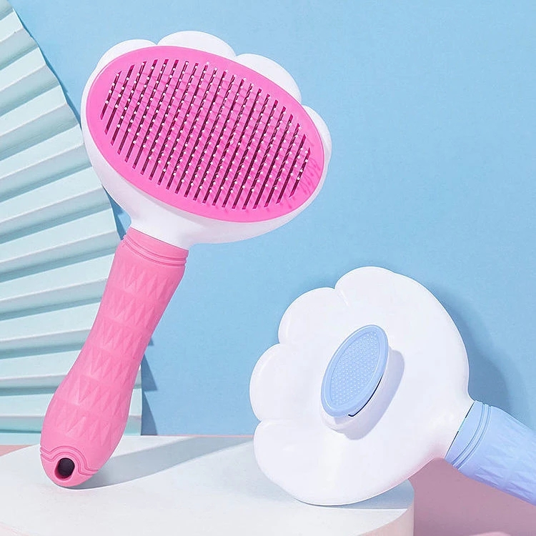 Cepillo De Mascotas Con Luz UV: Peine Depilador Y Masajeador Para Gatos Y Perros