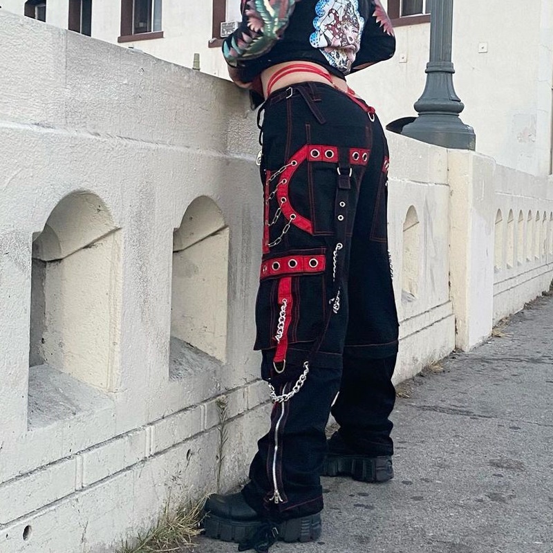 Punk & Gothic Y2K Year 2000 Pants Masquerade Spicy Girls