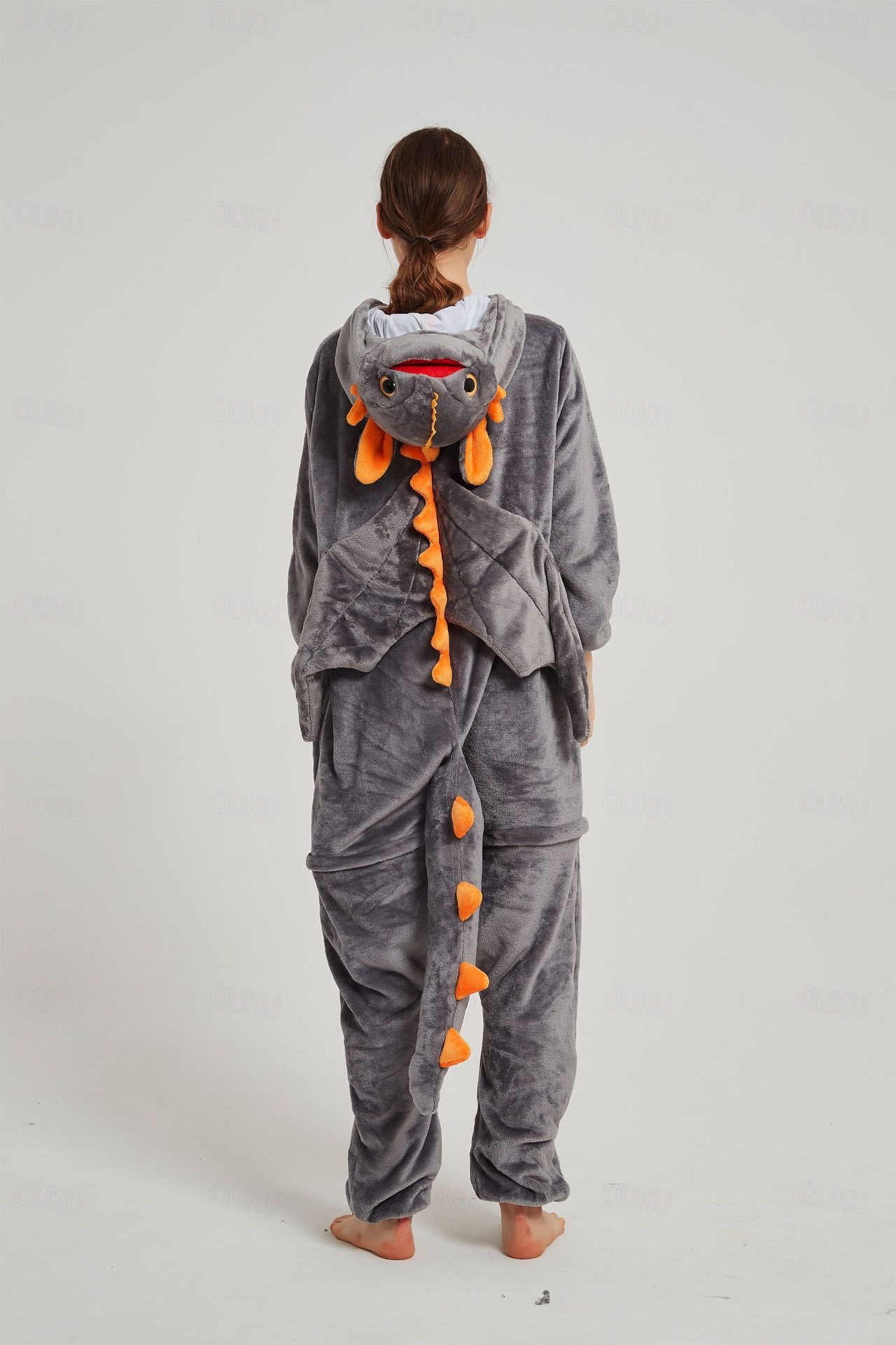 Costume Kigurumi MOG Moogle per Adulti, Pigiama Intero per Uomo e Donna, per Halloween, Carnevale, Feste in Maschera e Natale  200000532