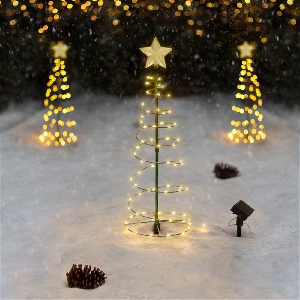 Decorazioni Natalizie Solari Per Esterni - 6 Personaggi Festivi Da Giardino (pupazzi Di Neve, Alberi, Babbo Natale) Per Prato, Terrazza E Vialetti
