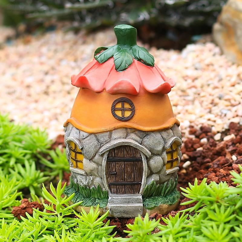 Gartenverzierung Bonsai Dekoration Harz Haus Statuen Gartenfee Hausfiguren  Blatt Pilz Blume Tannenzapfen Haus fr Zuhause Hof Veranda Garten Rasen  Terrasse Dekoration 2026 -  9.99