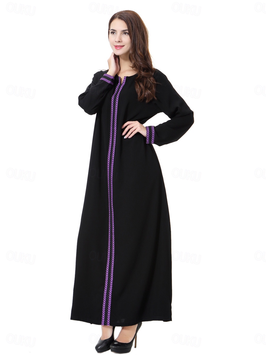 knee length dresses for ladies Jersey Abaya