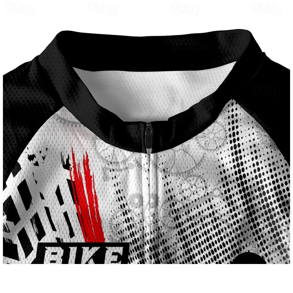 Maglia Ciclismo Uomo Maniche Corte - Traspirante, Elastica, Tascata, Per Strada E MTB