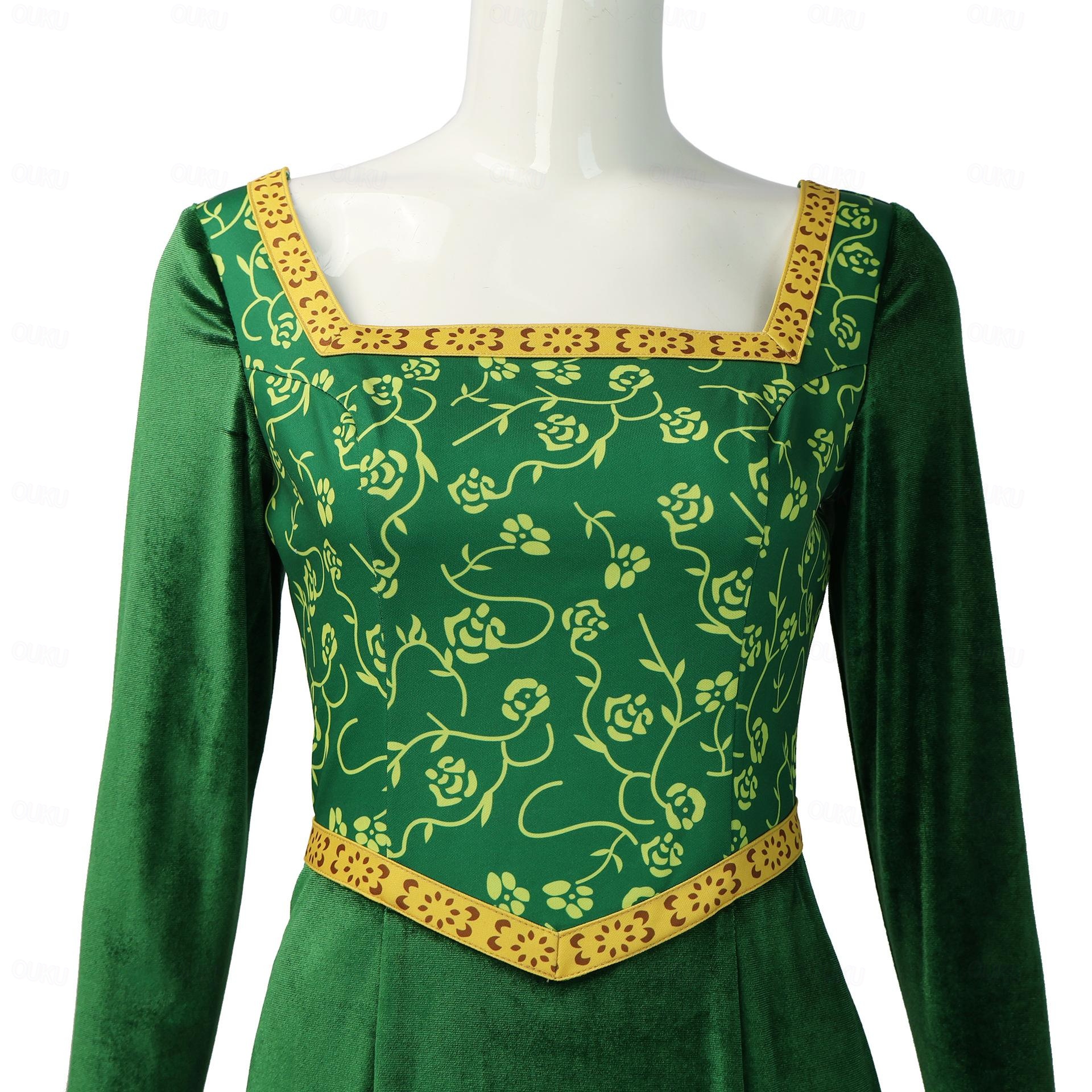 slim fit dress slacks Green Forest Princess Costume with Accessories – Magic Tree Kids main image 1