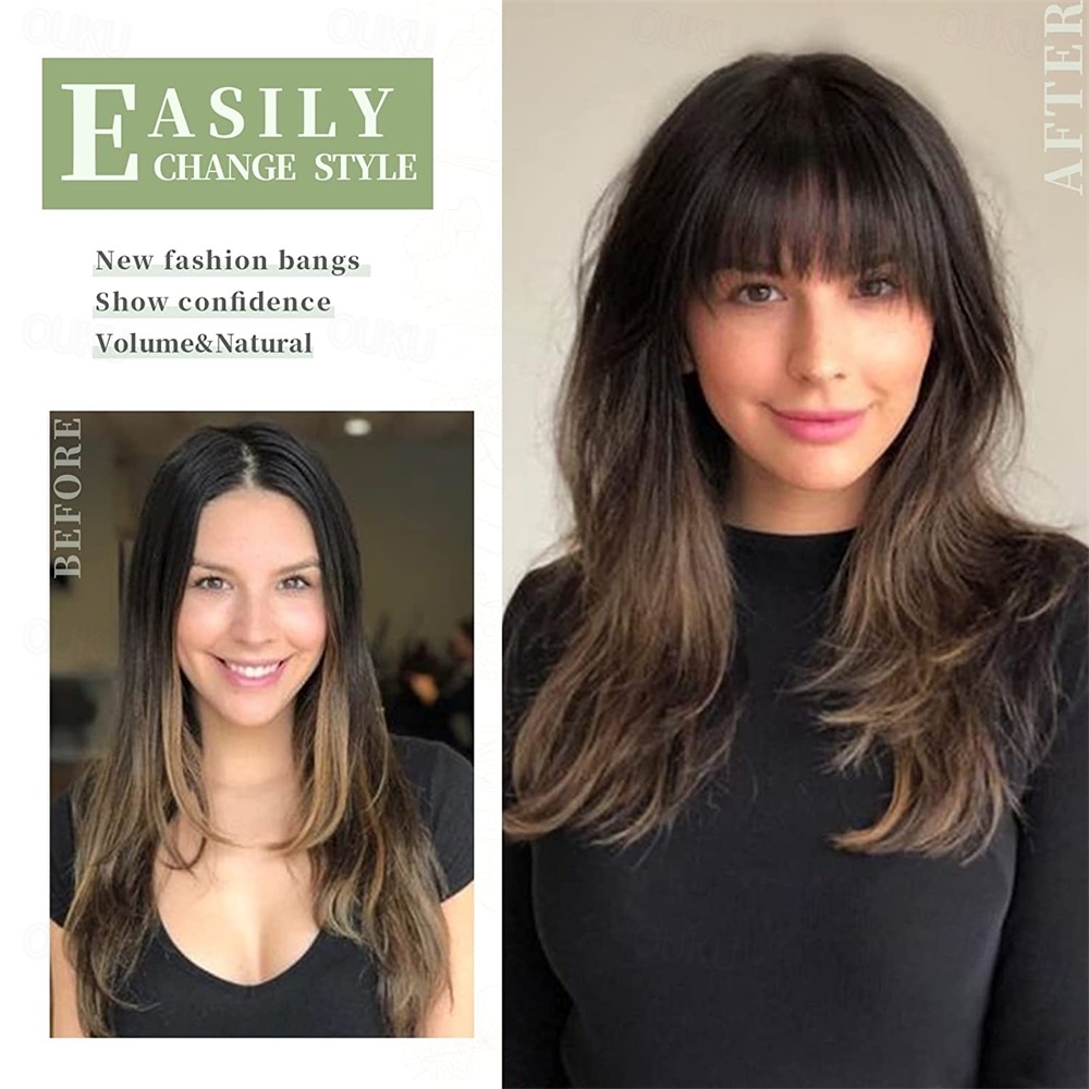 Pony-Haarspange, Pony-Haarverlngerungen, franzsischer Pony, Clip-on-Pony-Haar,  knstlicher Pony, Clip-in mit Schlfen, Haarteile fr Frauen, natrliche  Percken, Pony-Clip fr den tglichen Gebrauch 2026 -  6.99