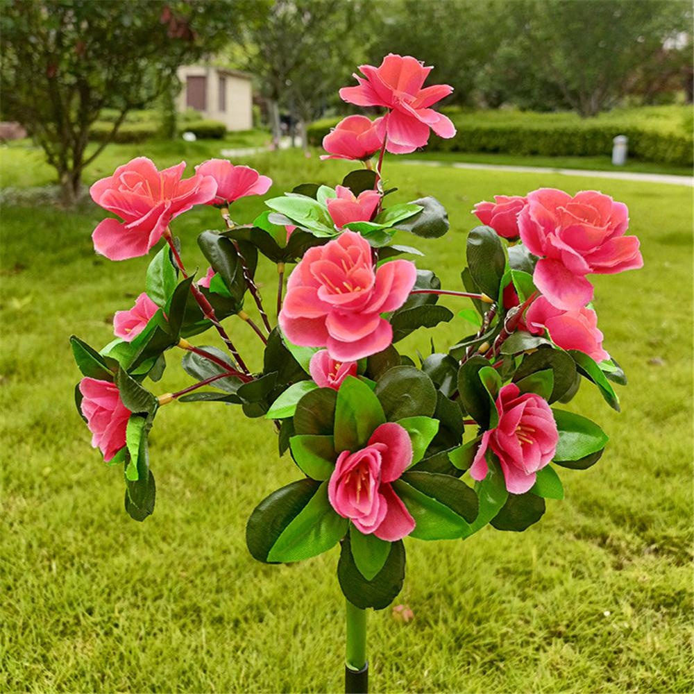 LED Solar Flower Lights Rhododendron Outdoor Simulated Flower Lamp LED Artificial Flower Floor Insertion Lamp  Garden and Courtyard Decorative Lights Holiday Party Decorative Lights 2025 - € 19.99 –P7