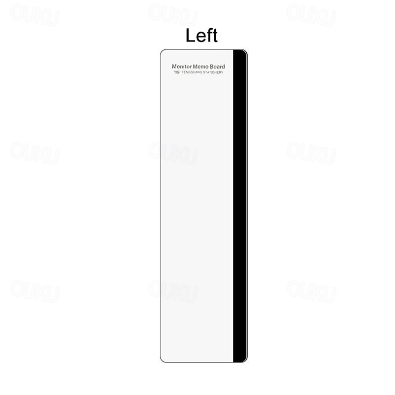 Multifunction Computer Monitor Memo Board - Transparent Side Panel With Phone Holder - View #11