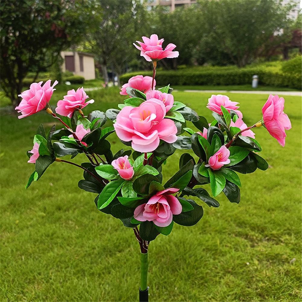 LED Solar Flower Lights Rhododendron Outdoor Simulated Flower Lamp LED Artificial Flower Floor Insertion Lamp  Garden and Courtyard Decorative Lights Holiday Party Decorative Lights 2025 - € 19.99 –P8