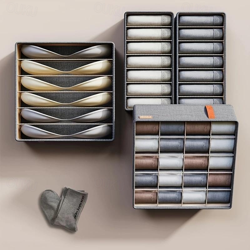 Kleiderschrank-Kleider-Organizer, Unterwsche-Socken-BH-Aufbewahrungsbox,  faltbarer Schrank-Organizer aus Stoff, Schubladen-Organizer zur Aufbewahrung  von Hosen, Socken, BHs, Unterwsche, Krawatten 2026 -  10.99