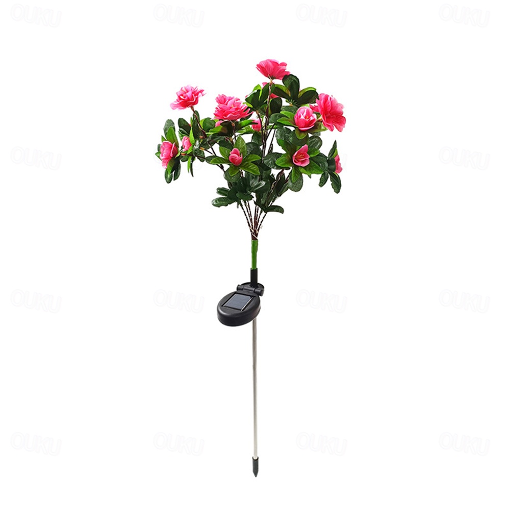 LED Solar Flower Lights Rhododendron Outdoor Simulated Flower Lamp LED Artificial Flower Floor Insertion Lamp  Garden and Courtyard Decorative Lights Holiday Party Decorative Lights 2025 - € 19.99 –P11