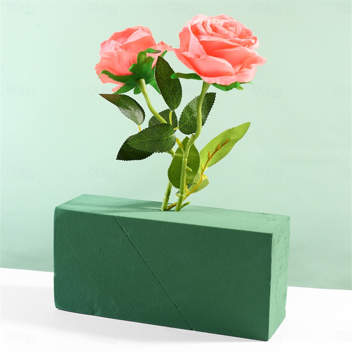 1 Stück Steckschaum-Steine, grün, Schaumstoff-Schlammblöcke für künstliche Blumen, Pflanzen, getrocknete Arrangements, nasse Blumen, Schaumstoff-Steine, grün 2026