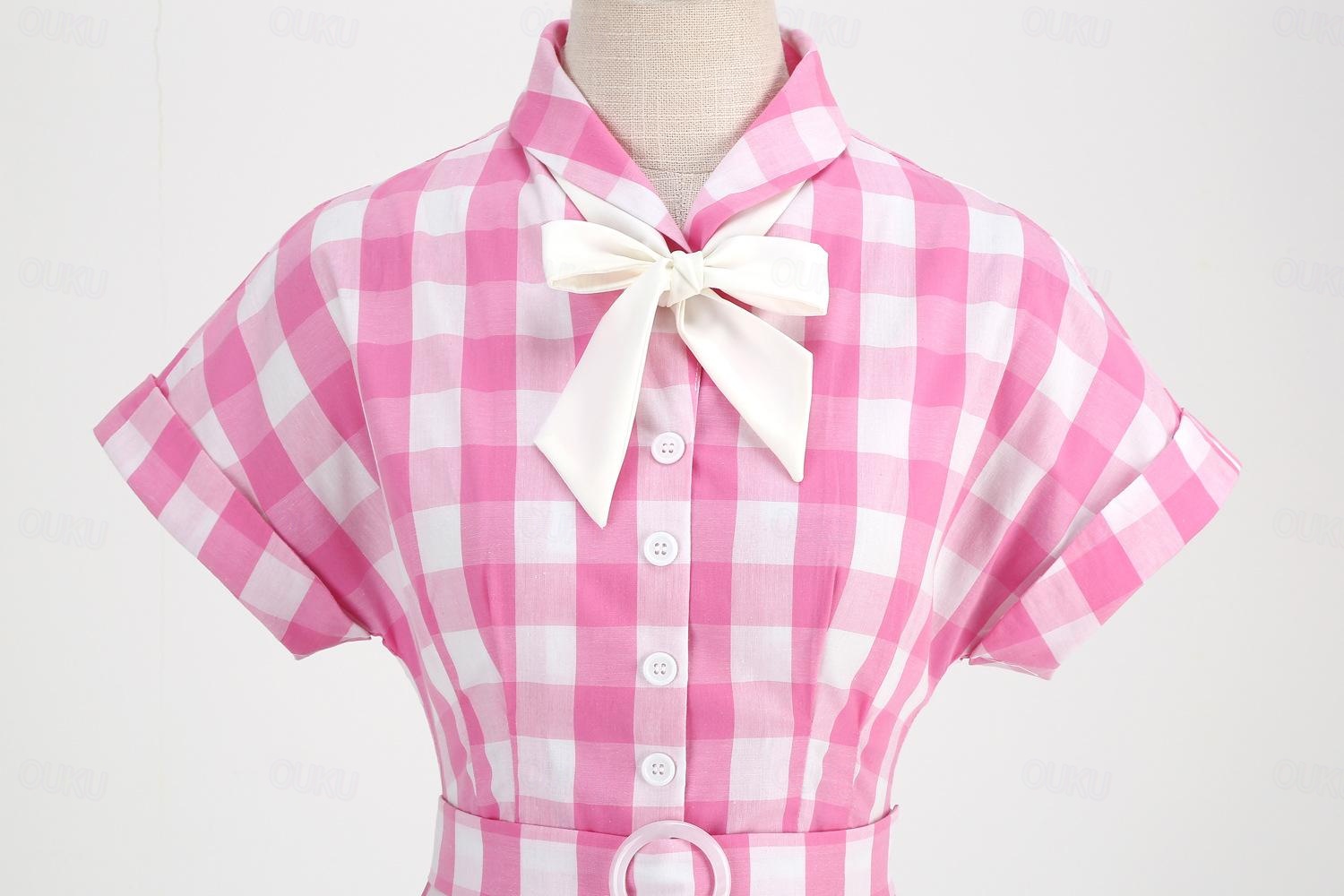 Plaid Classical Retro Vintage A-Line Dress Flare Dress Plaid Checkered  Gingham Fancy Dress Women's Girls' Carnival Masquerade Vacation Dailywear  Tea Party Adults' Dress Homecoming Dresses Spring 2026 - AU $46.19