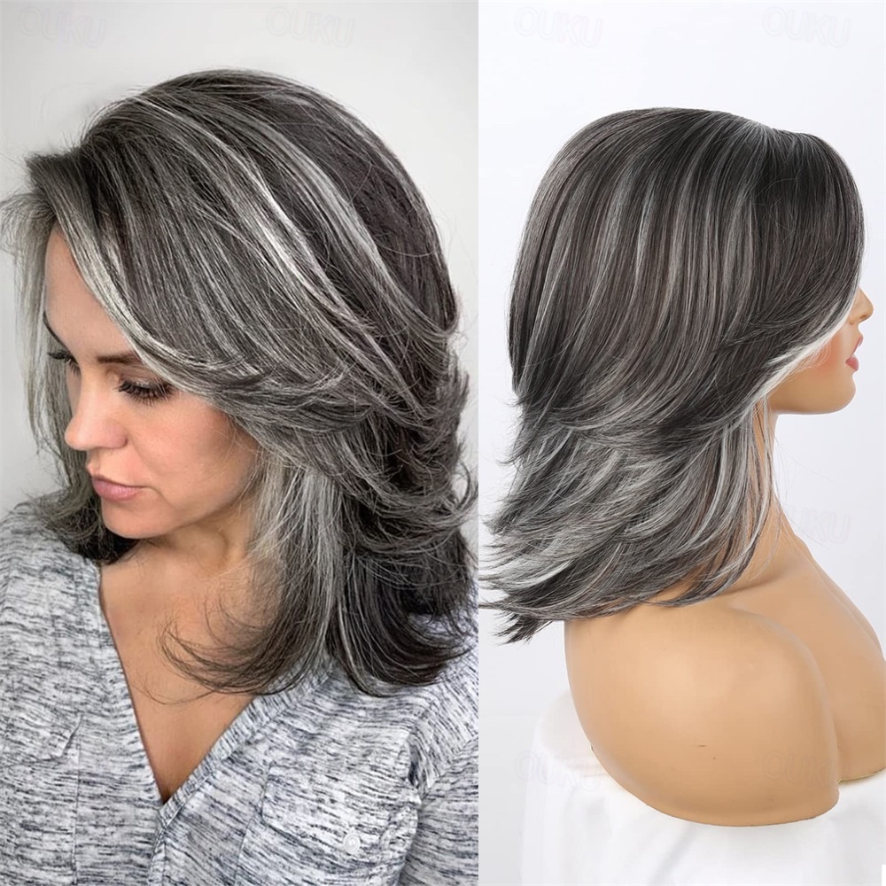 Ombre bob wig grey hotsell