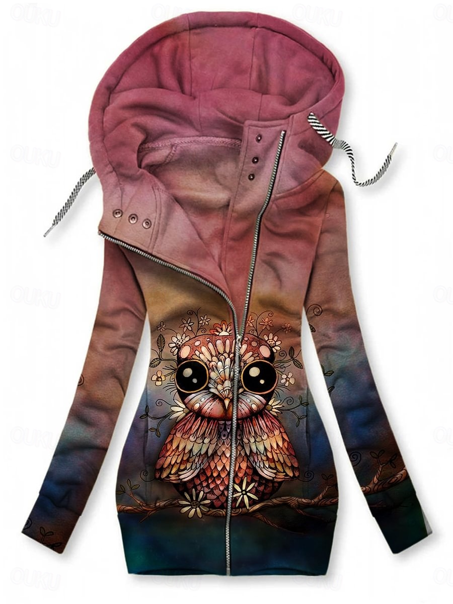 Veste Zippée Femme Décontractée - Sweat à Capuche Ample, Manches Longues, Poches, Couleur Unie, Pour L'automne