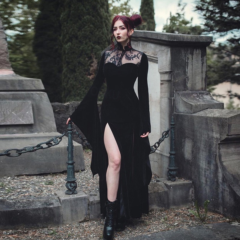 chinese dress ladies Mrs Addams Dress – BlackMilk Clothing main image 0