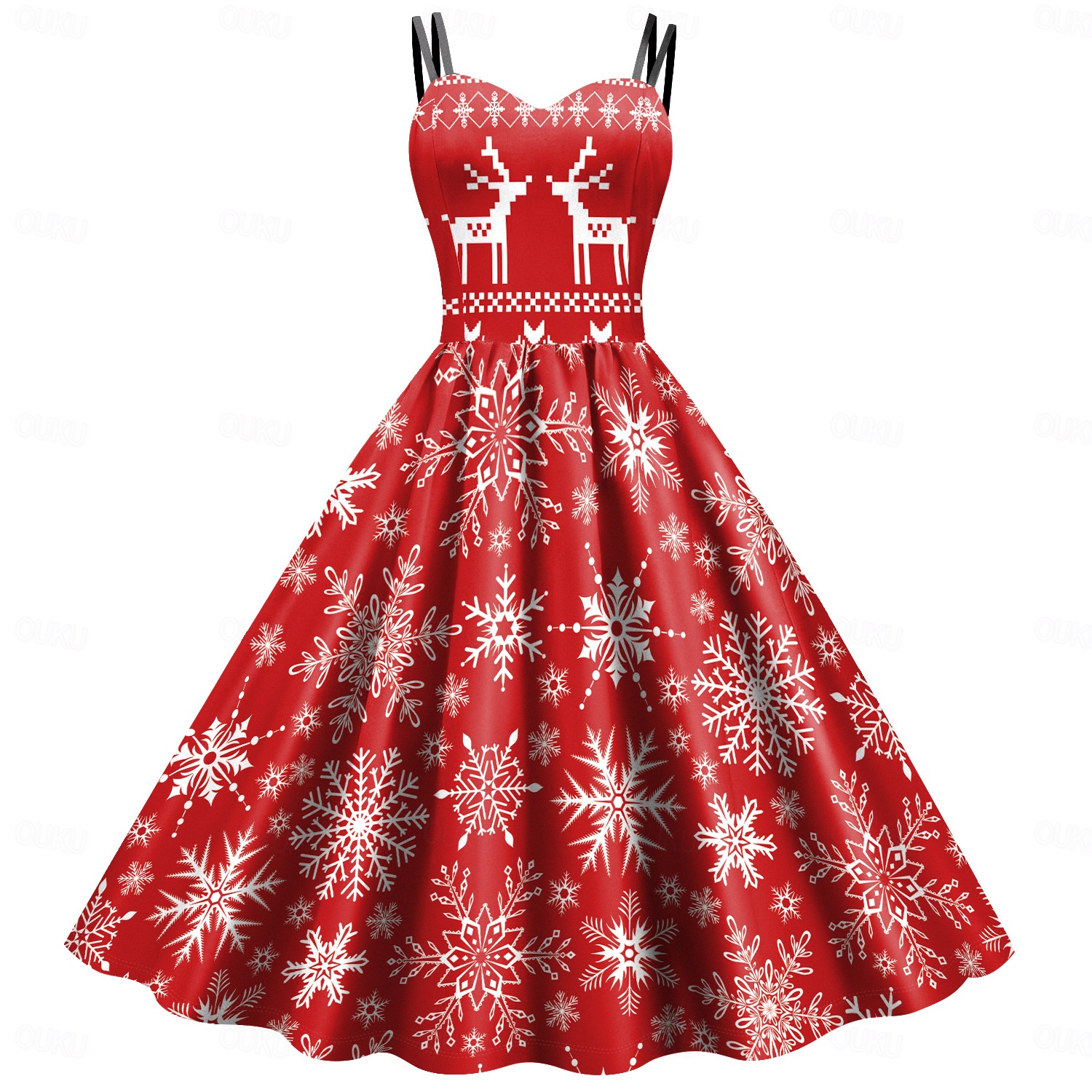 Santa Claus Mrs.Claus Fancy Christmas Dress Women's 1950s Adults' Christmas  Masquerade Christmas Eve Christmas Party Dress 2026 - US $42.99