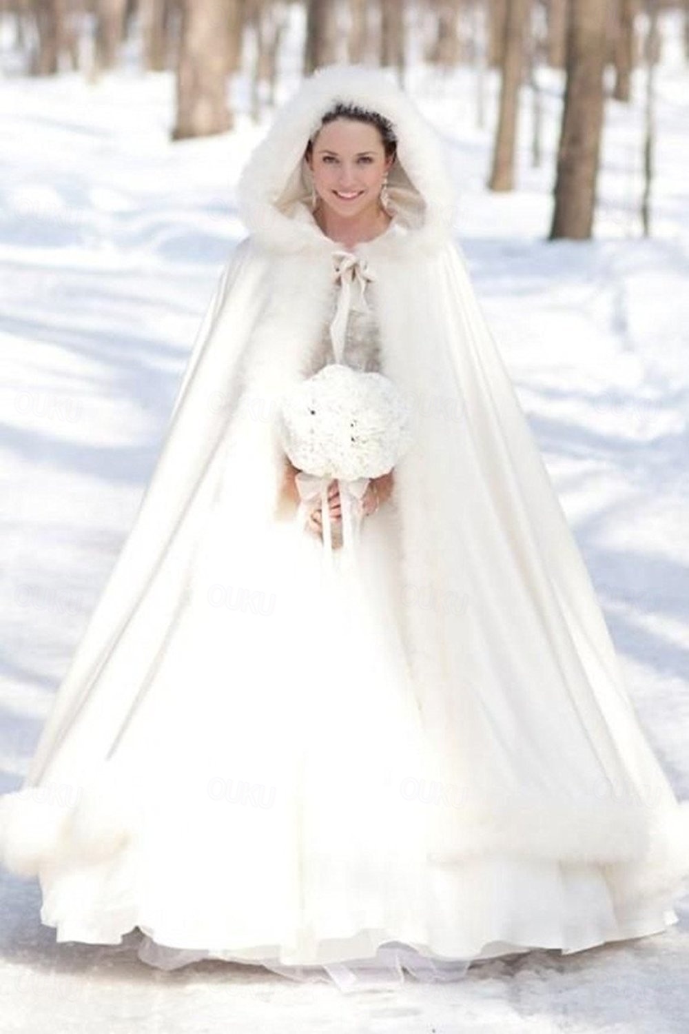 winter viking wedding dress Womens Full Length Hooded Cape Bridal Cloak Retro Vintage Medieval Renaissance Cosplay Costumes LARP 2026 Natural ( listing pictures) Trumpet/Mermaid Prom Dresses Smoky Eye Makeup For Size:6.5 UK