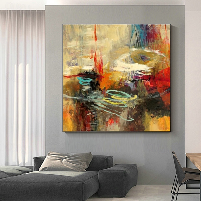 2026年 パワーカラー絵画抽象油絵オリジナルキャンバス絵画抽象大型