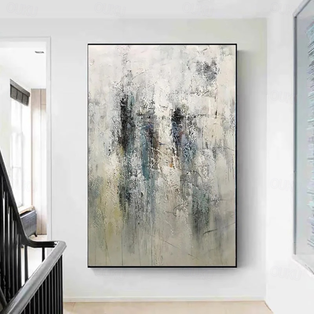 Handgemaltes Ölgemälde Auf Leinwand, 60x120 Cm – Abstrakte Wandkunst Für Moderne Wohnräume