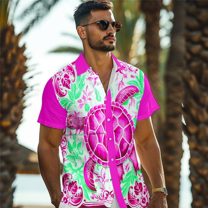 Homme Été Printemps Cocotier Plantes Tropicales 2 pièces Ensembles de