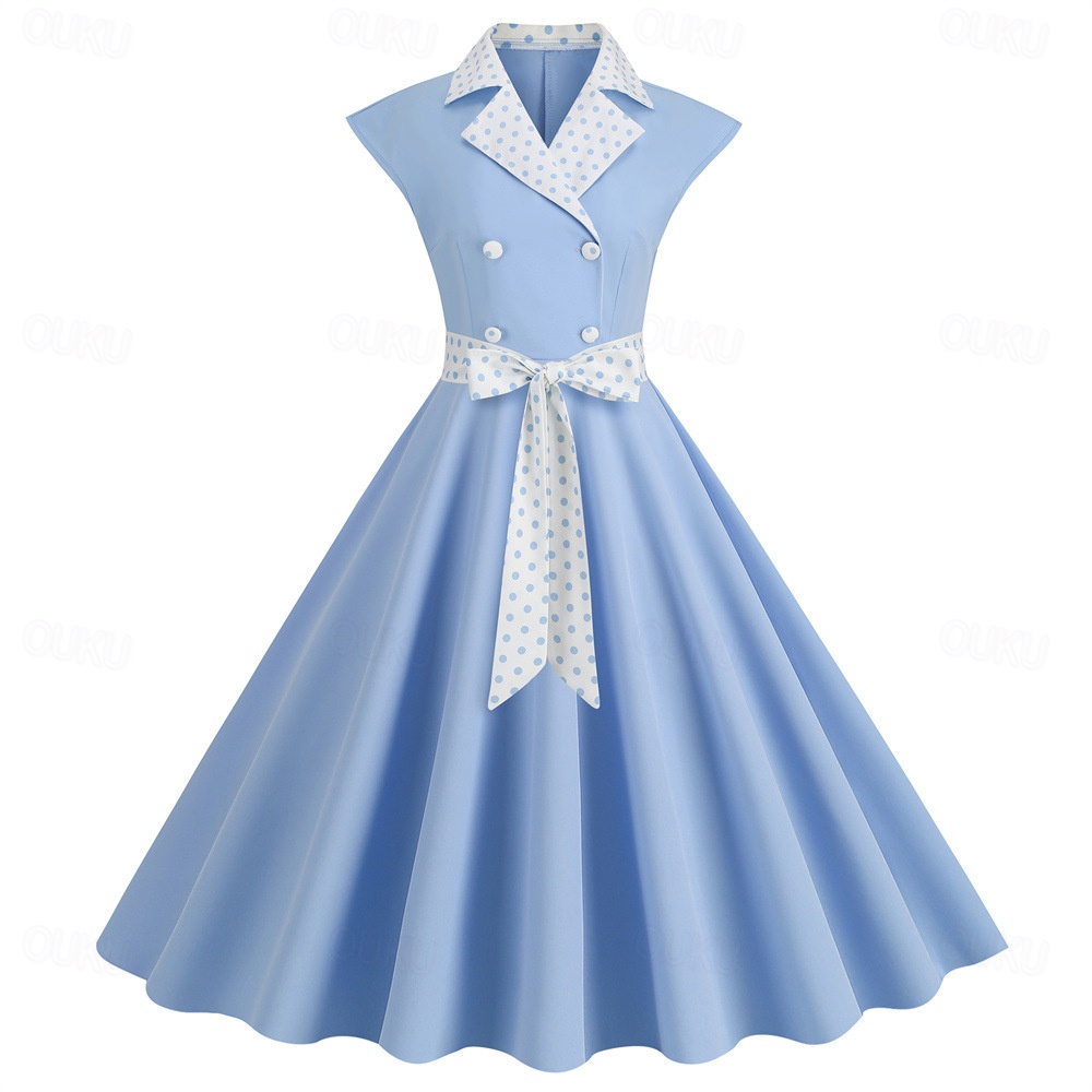 1950s Retro Vintage Dress Swing Dress Polka dots Fancy Dress Women's  Carnival Masquerade Daily Wear Bachelorette Party Adults' Dress Homecoming  Dresses 2026 -  70