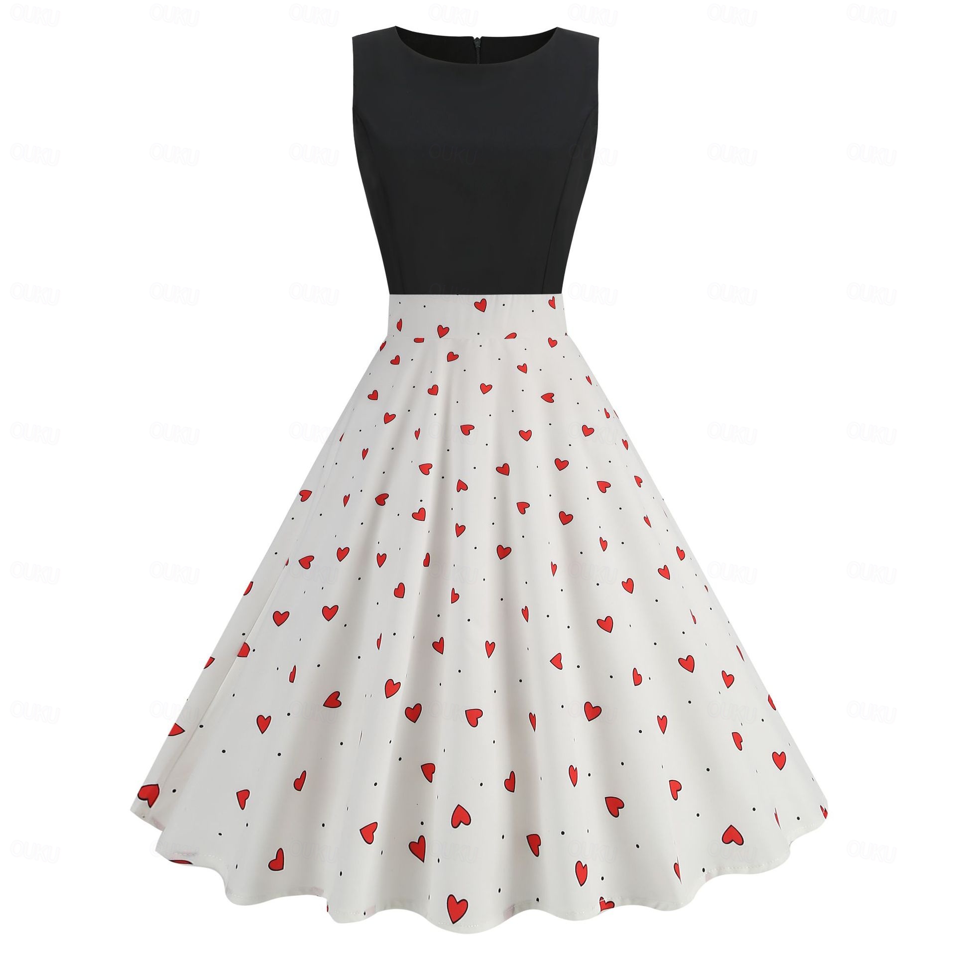 Retro Vintage 1950s Midi Dress A-Line Dress Swing Dress Floral Fancy Dress  Women's Masquerade Halloween Masquerade Date Adults' Dress Homecoming  Dresses 2026 -  20