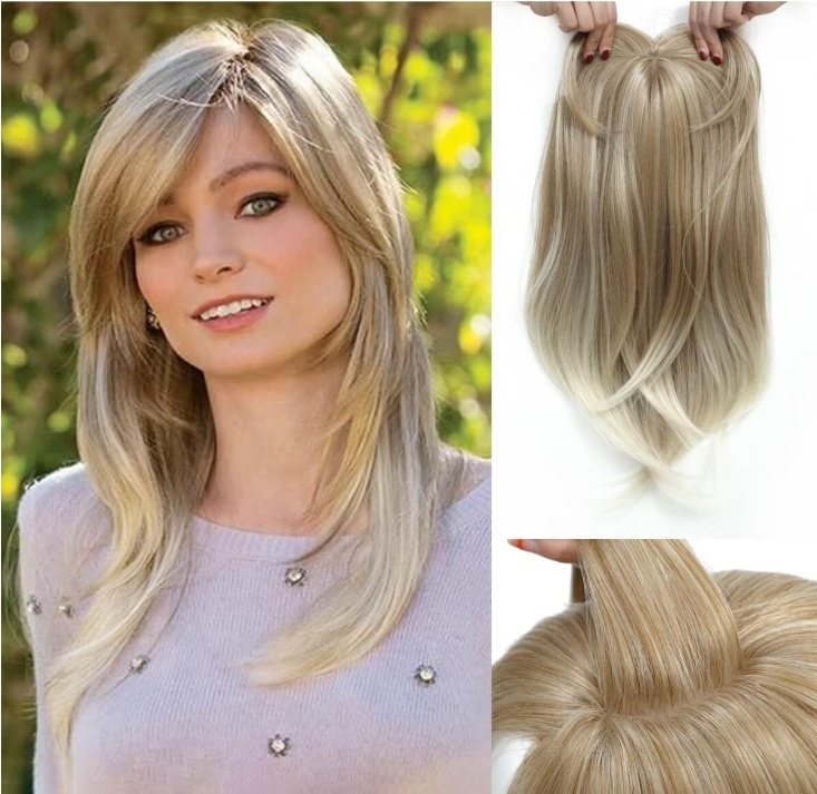 Hair Topper 19 inch Hair Toppers for Thin Hair Hair Topper  display picture 1