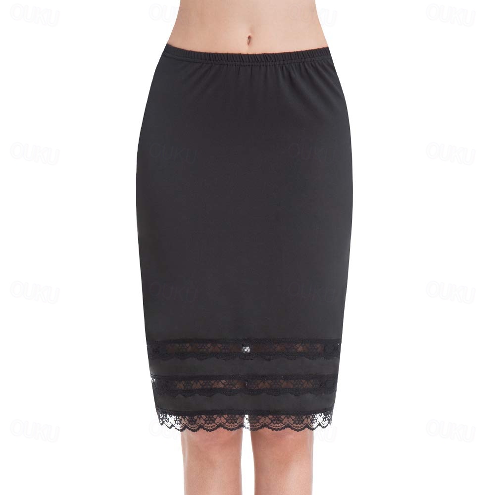 Half Slips for Women Underskirt Dress Extender Lace Trim Knee Length Midi  Skirt 19-26" Length 2026 - CAD $24.99