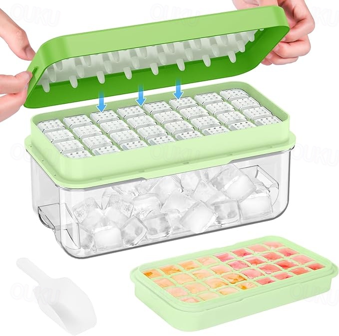Vassoio Per Cubetti Di Ghiaccio a Forma Di Rosa, Stampo Per Cubetti Di Ghiaccio In Silicone Con Coperchio, Stampo Per Cubetti Di Ghiaccio a Forma Di Amore Per Alcol Cocktail Whisky