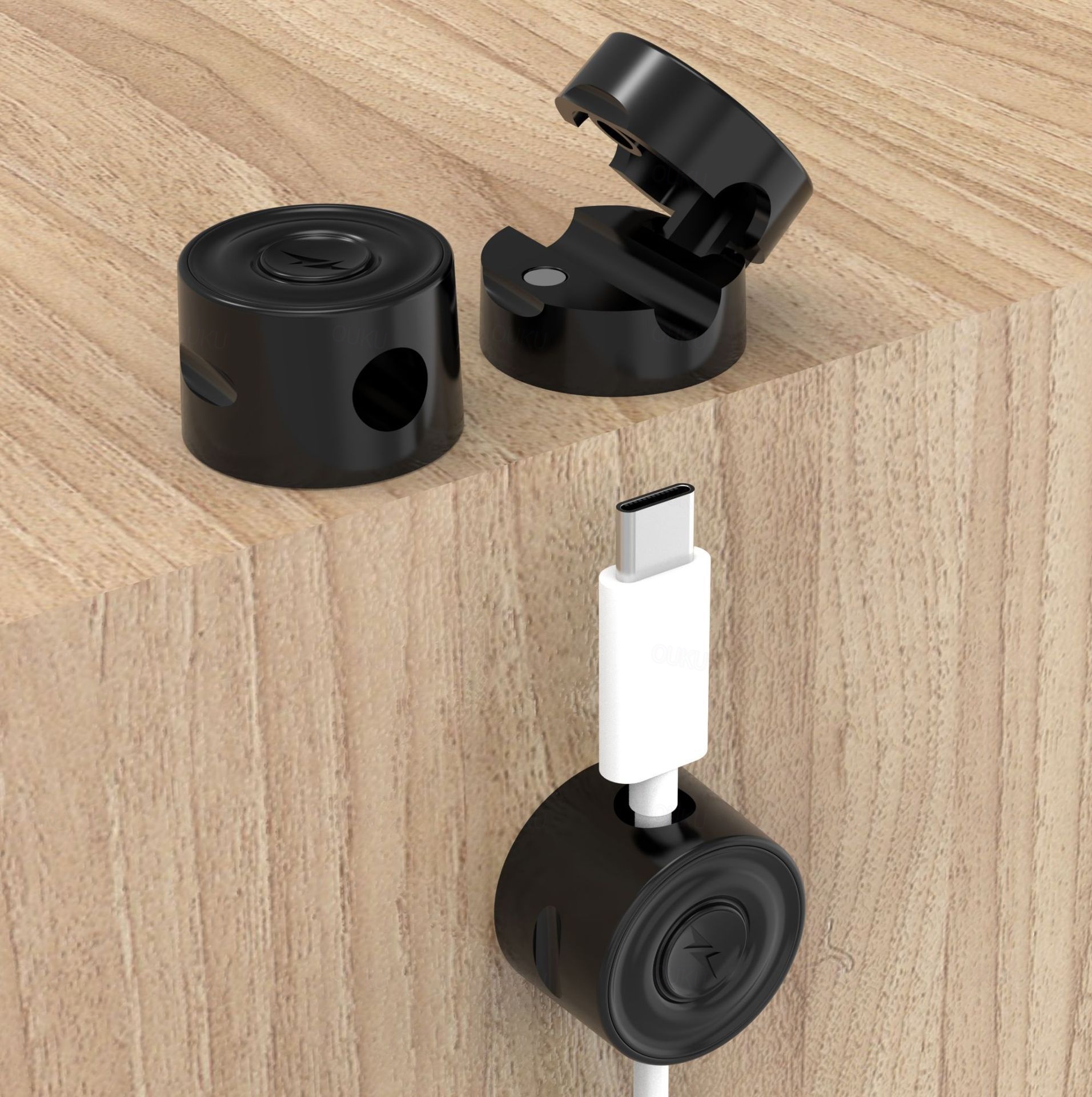 Organizzatore magnetico per cavi / Raccogli cavi da tavolo