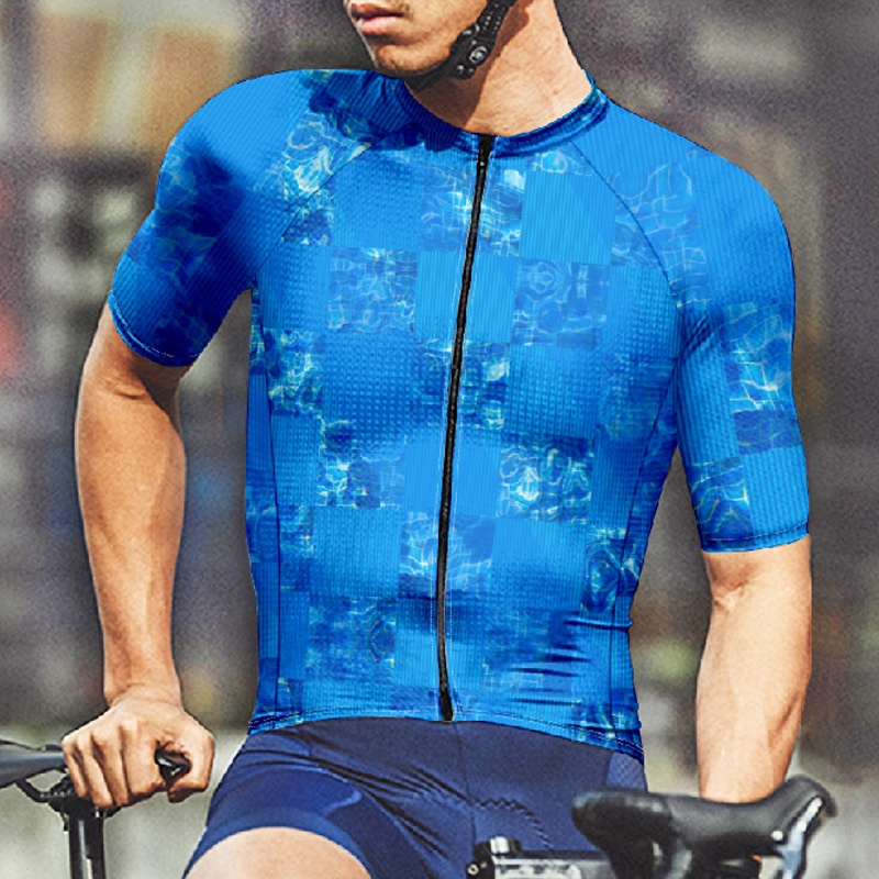 Maglia Ciclismo Uomo Retro Israele – Polyestere, Tre Tasche, Cerniera