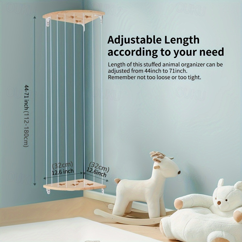 verstellbarer Organizer fr Stofftiere, Kuscheltier-Aufbewahrung, Plschtier -Aufbewahrung, hngendes Regal fr Stofftiere fr Schlafzimmer, Wohnzimmer,  Kinderzimmer, Kinderzimmerregale 2026 -  34.99
