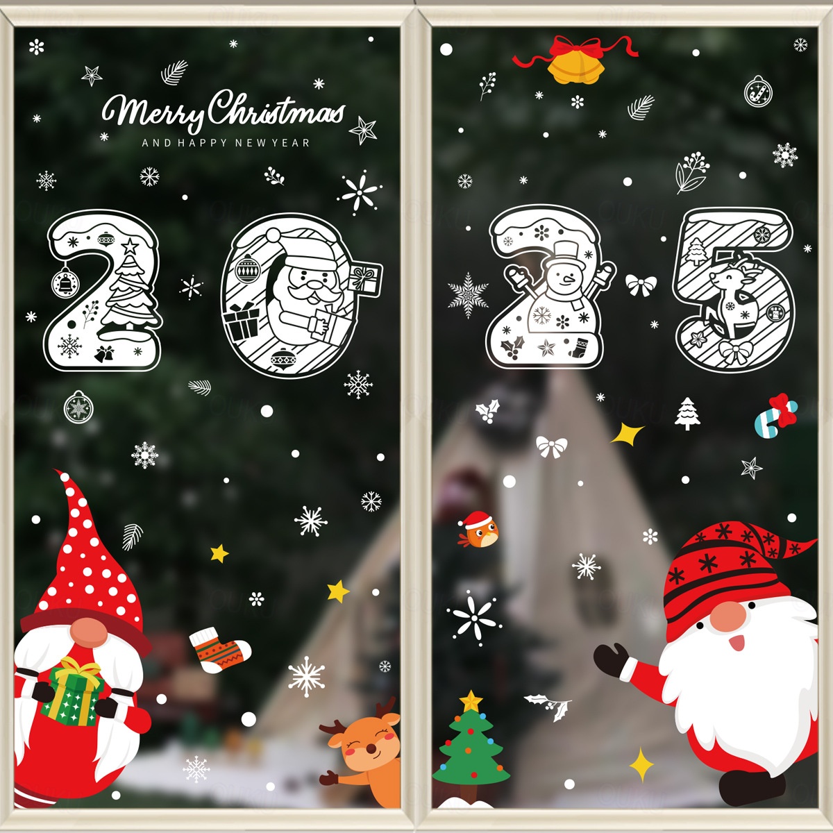 Adesivi Natalizi Per Finestre, Decorazioni Natalizie Statiche In PVC Fiocchi Di Neve Per Porte E Finestre In Vetro Decorazioni Natalizie Per Interni 95766415