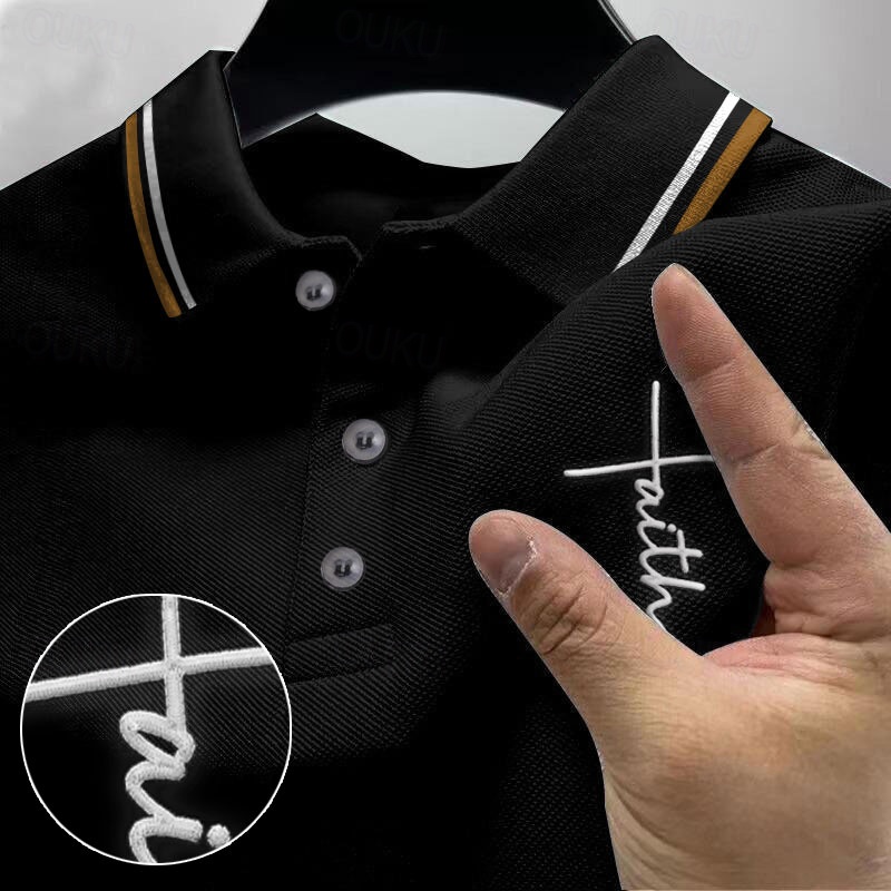 christian embroidered dress shirts Christ is King Premium Embroidered T-Shirt Black / 3XL main image 0