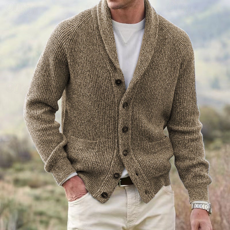 Kabel Gebreid Wintervest heren antraciet kopen? - - €69,95