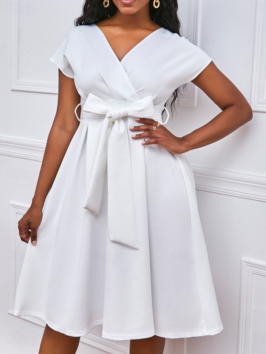 short sleeve derby dress A-Line Mother of the Bride Dress Kentucky Derby Dresses Formal Wedding JiMiss Dresses