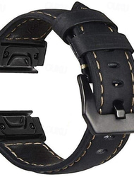 Pasek do zegarka na Garmin Fenix 7 7S 7X 6 Pro Instinct 2X Solar Forerunner 955 945 Epix Approach S62 Enduro Tactix Marq Descent G1 Quatix Prawdziwa skóra Zastąpienie Pasek Szybkie dopasowanie 20 22