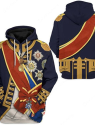 Figura istorică Napoleon Bonaparte Costum Cosplay Hanorac cu Glugă Anime Grafic #D Imprimare Harajuku Grafică Pentru Bărbați Pentru femei Adulți Înapoi la Școală