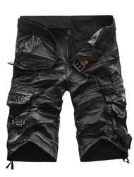 Bărbați Pantaloni scurti tactici Pantaloni Scurți Cargo Pantaloni scurți Camo Pantaloni scurți de vară Culoare solidă camuflaj Ripstop Respirabil Pantaloni Scurți Militar Negru Verde Militar
