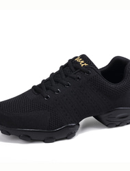 Men's Breathable Mesh Dance Sneakers - Lightweight Lace-Up Jazz Shoes with Cushioned Sole for Comfort and Flexibility