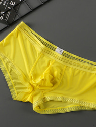 Homens 3 pacotes Cuecas boxer Roupa Íntima Calcinha básica Cueca Boxer Básico Fibra Sintética Cor imaculada Cintura Média Preto Branco