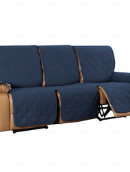 Rutschfeste Sofabezüge für 3-Sitzer-Relaxsofas, passend für Leder-Relaxsofas, wasserabweisend, kratzfest, Sofabezug für Doppel-Relaxsofas, geteilter Sofabezug für jeden Sitz, Möbelschutz mit