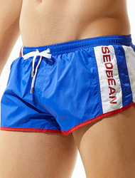 SEOBEAN® בגדי ריקוד גברים מכנסי שחייה מכנסי שורט בגדי ים ייבוש מהיר מכנסי גלישה בגד ים עם כיסים בטנת רשת שרוך שחייה גלישה חוף ספורט מים טלאים קיץ / סטרצ'י (נמתח)
