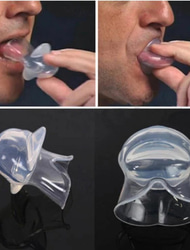 Silicone Tongue Stabilizer for Better Sleep, Soft Comfort Mouthpiece for Nighttime Use