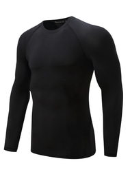 Voor heren Compressieshirt Hardloopshirt Lange mouw Basislaag Sportief Sportkleding Herfst Spandex Ademend Sneldrogend Zweetafvoerend Krachtflex Hardlopen Joggen Opleiding Sportkleding Sportkleding